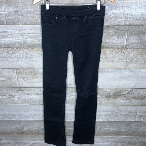 Blank NYC size 27 dark wash pull on stretchy semi flare jeans jeggings - Picture 1 of 4